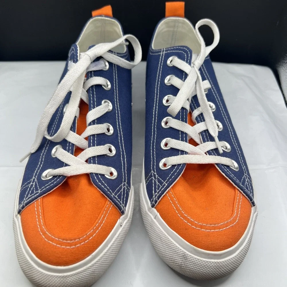 SKICKS Auburn Tigers Low Top Canvas Shoes Sneakers Mens Size 7 Womens Size 9